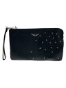【中古】Zadig&Voltaire◆セカンドバッグ/レザー/BLK【バッグ】