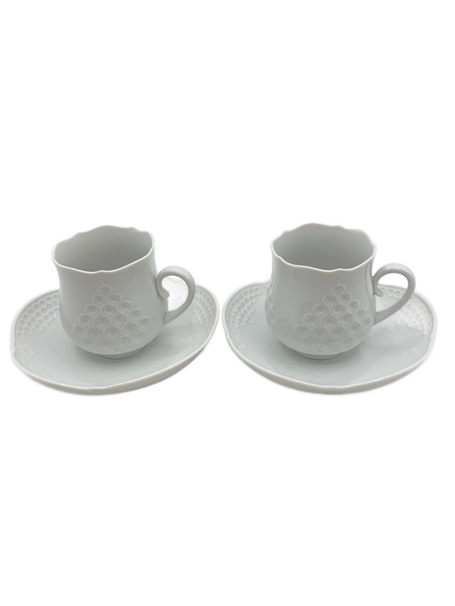【中古】Meissen◆カップ&ソーサー/2点セット/WHT//【キッチン用品】