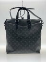 【中古】LOUIS VUITTON◆トート・エクスプローラー_モノグラム・エクリプス/BLK/総柄/2WAY/ハンドルダメージ角スレ有【バッグ】