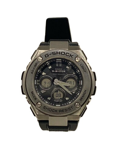 【中古】CASIO◆ソーラー腕時計・G-SHOCK/デジアナ/ラバー/BLK/BLK/SS【服飾雑貨他】 【中古】CASIO◆ソーラー腕時計・G-SHOCK/デジアナ/ラバー/BLK/BLK/SS【服飾雑貨他】