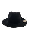 【中古】THE H.W.DOG&CO.◆TRAVELERS HAT/ハット/--/ウール/BLK/無地/メンズ/D-00047【服飾雑貨他】
