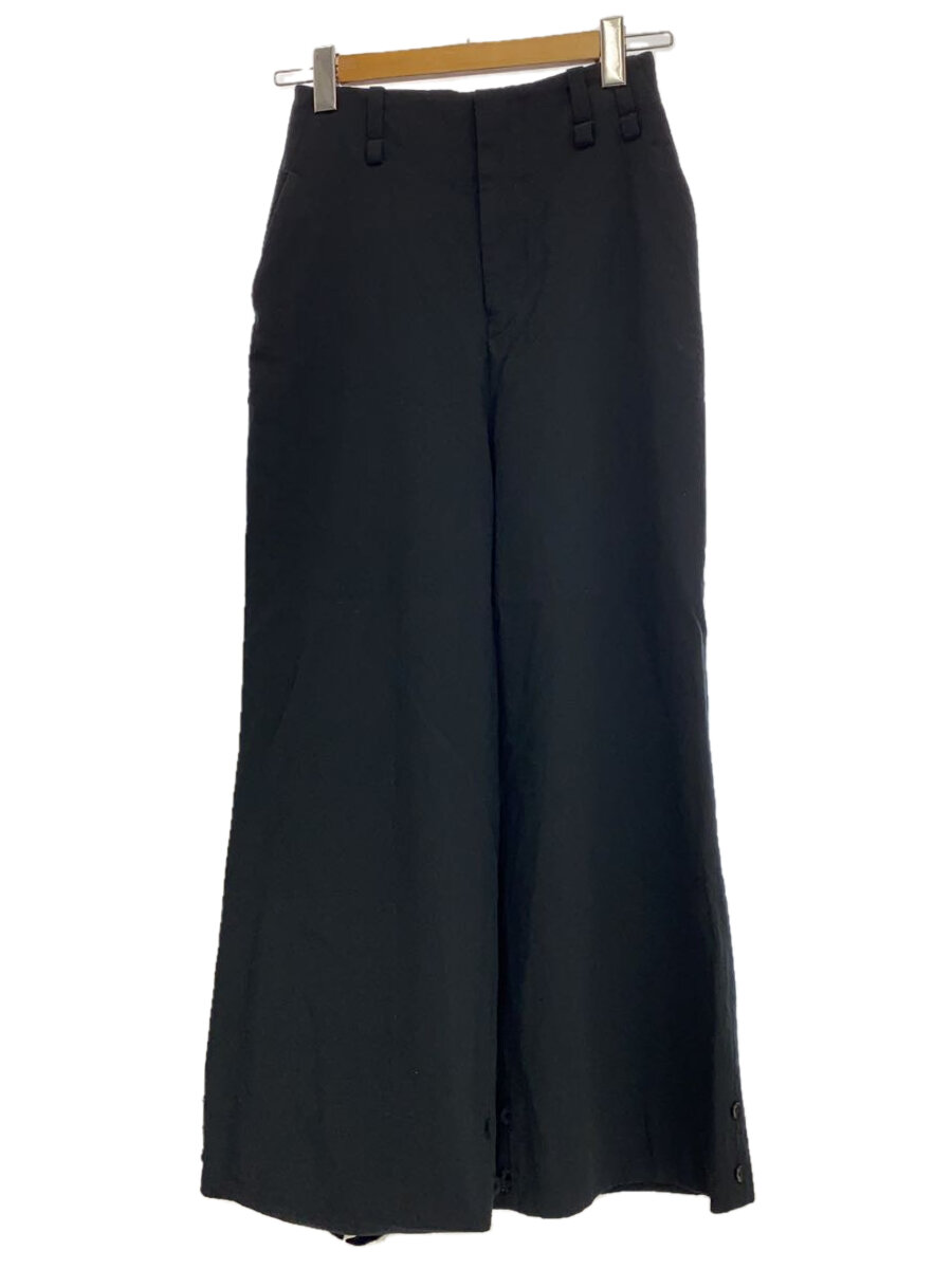 ETHOSENS◆21SS/スラックスパンツ/ウール/BLK/E121-701