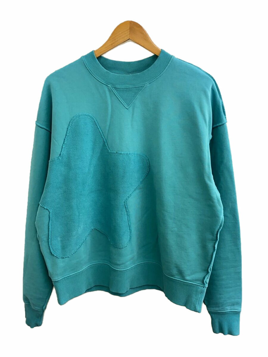 【中古】COACH◆スタークルーネックスウェットシャツスウェット/S/コットン/GRN/CM829【メンズウェア】