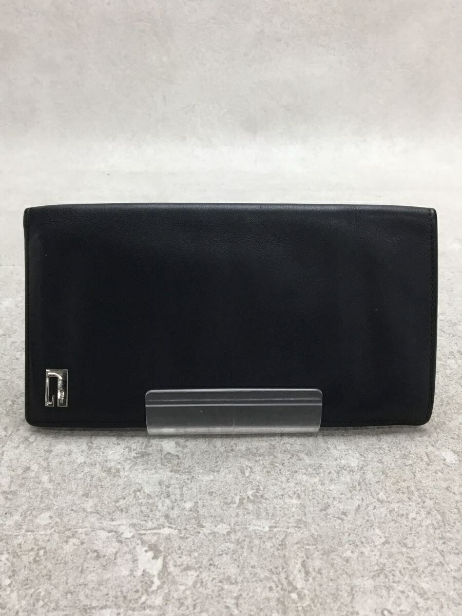 【中古】GUCCI◆長財布/レザー/BLK/無