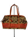 【中古】COACH◆ボストンバッグ_シグネチャー/--【バッグ】