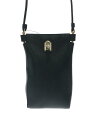 【中古】FURLA◆ショルダーバッグ/レザー/BLK/無地/WE00210-AX0732【バッグ】