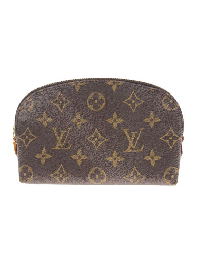 【中古】LOUIS VUITTON◆ポシェット・コスメティックPM_モノグラム・キャンバス_BRW/PVC/BRW【バッグ】 【中古】LOUIS VUITTON◆ポシェット・コスメティックPM_モノグラム・キャンバス_BRW/PVC/BRW【バッグ】