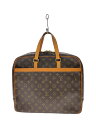 【中古】LOUIS VUITTON◆ポルト・ドキュマン・ペガス_モノグラム・キャンバス_BRW/PVC/BRW【バッグ】