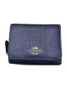 【中古】COACH◆3つ折り財布/レザー/ネイビー/無地/レディース【服飾雑貨他】(4)