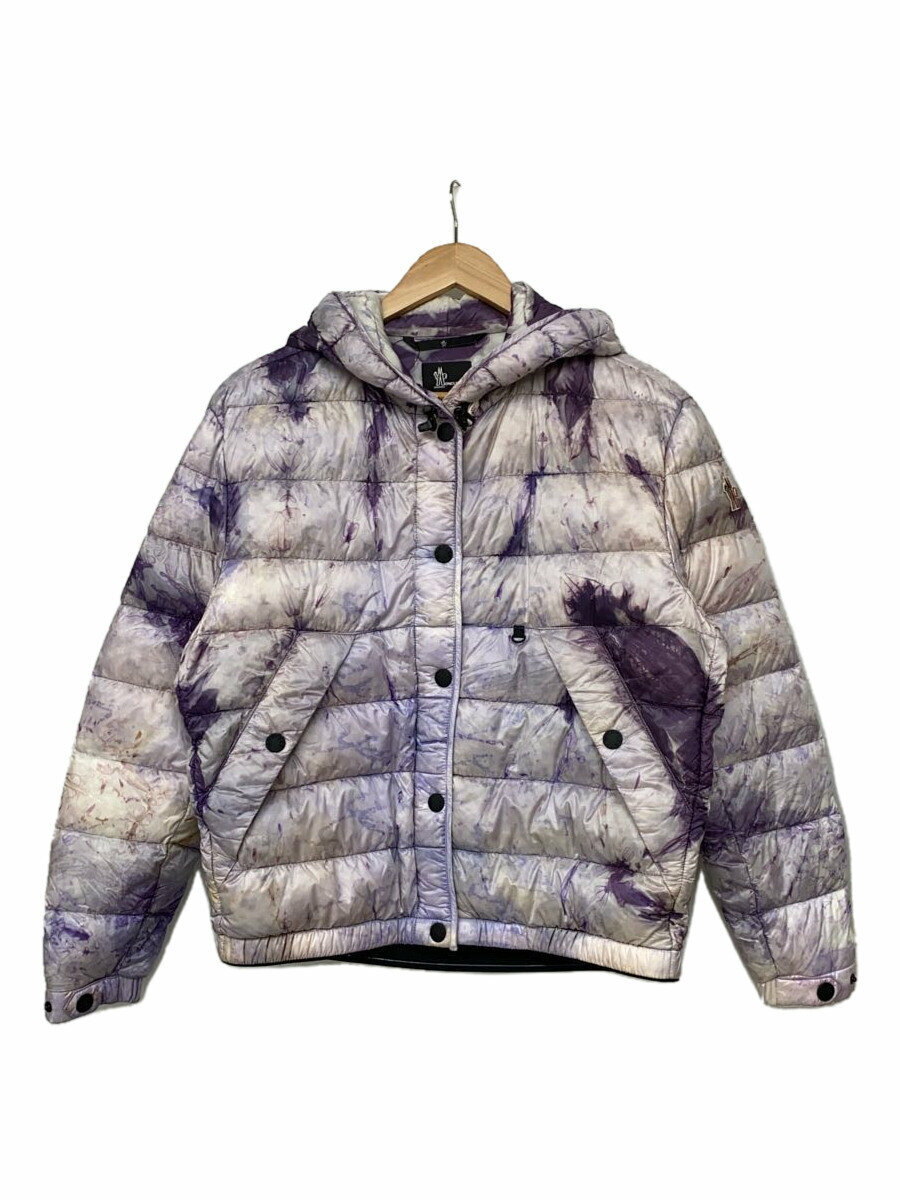 【中古】MONCLER◆ダウンジャケット/1/ナイロン/PUP/総柄/H20981A00018 M1898【レディースウェア】