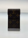 【中古】LOUIS VUITTON◆エテュイ・シガレット_モノグラム・キャンバス_BRW/--/BRW/メンズ//【服飾雑貨他】