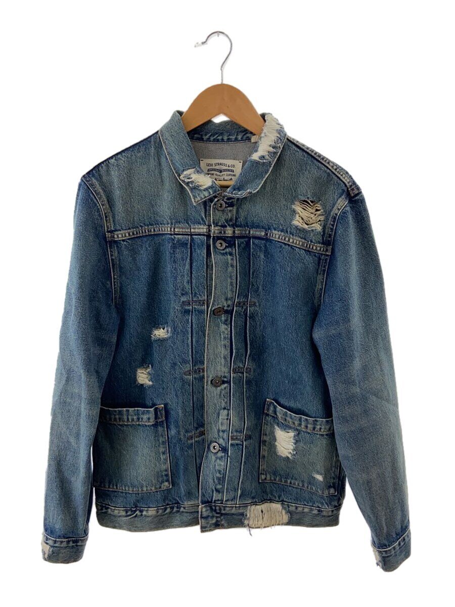【中古】LEVI’S MADE&CRAFTED◆Gジャン/L/コットン/IDG/無地【メンズウェア】