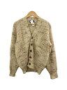 【中古】PENDLETON◆70s/カーディガン(厚手)/M/ウール/CRM/無地【メンズウェア】