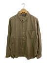 【中古】snow peak◆長袖シャツ/ボタンダウンシャツ/XL/コットン/KHK/無地/SH-20AU203【メンズウェア】