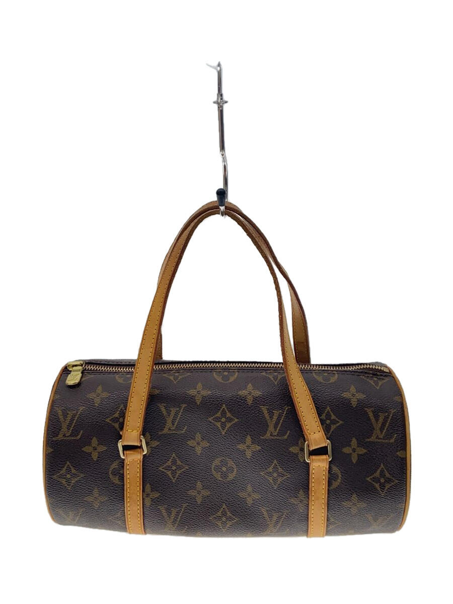 【中古】LOUIS VUITTON◆パピヨン26_モノグラム・キャンバス_BRW/PVC/BRW【バッグ】