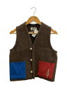 【中古】TRUJILLO’S◆ニットベスト(厚手)/1/ウール/BRW//【メンズウェア】