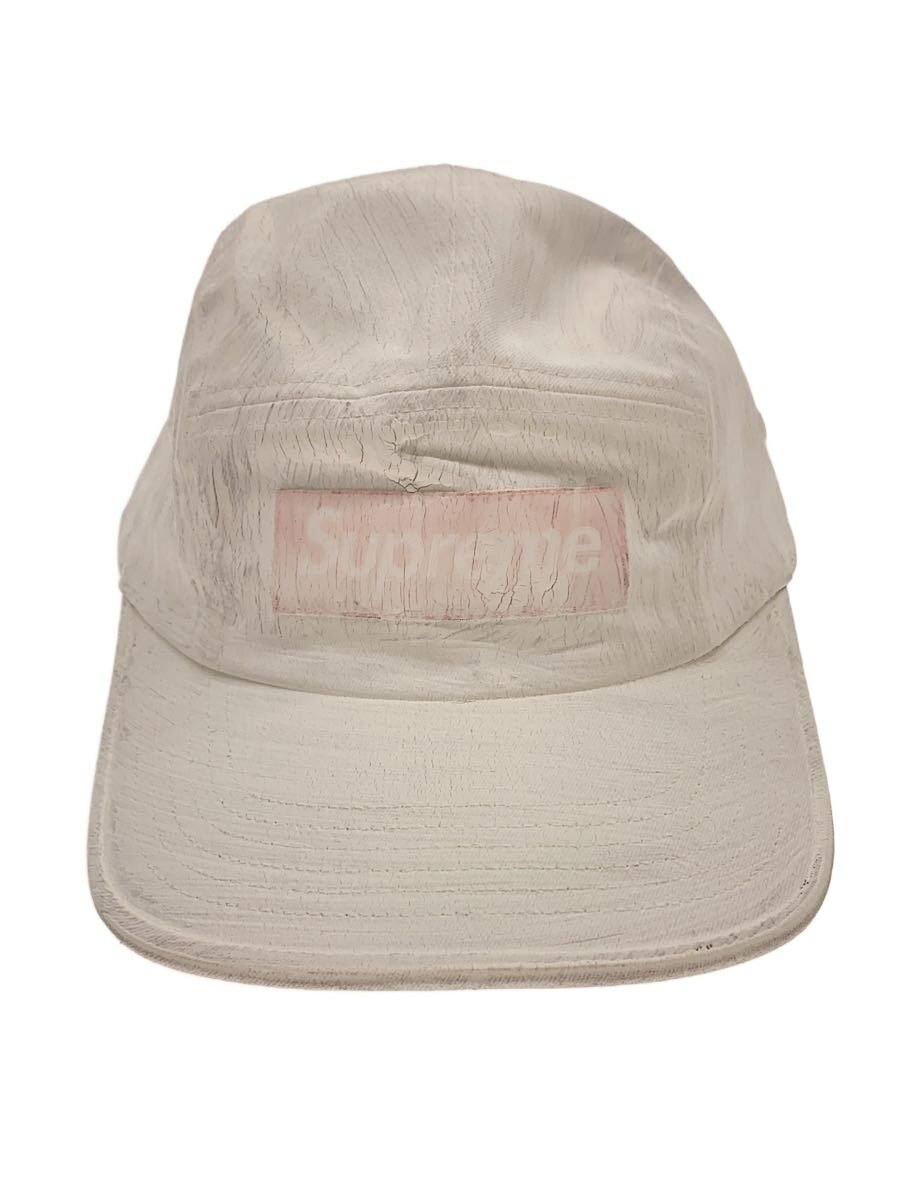 Supreme◆24SS/Painted Camp Cap/キャップ/FREE/コットン/WHT/無地/メンズ//
