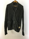 【中古】Schott◆カーディガン(厚手)/S/コットン/BLK/3144000【メンズウェア】