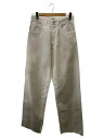 【中古】MM6◆23SS/5 POCKET/ワイドパンツ/25/コットン/WHT/S62LB0122/タグ付き【レディースウェア】