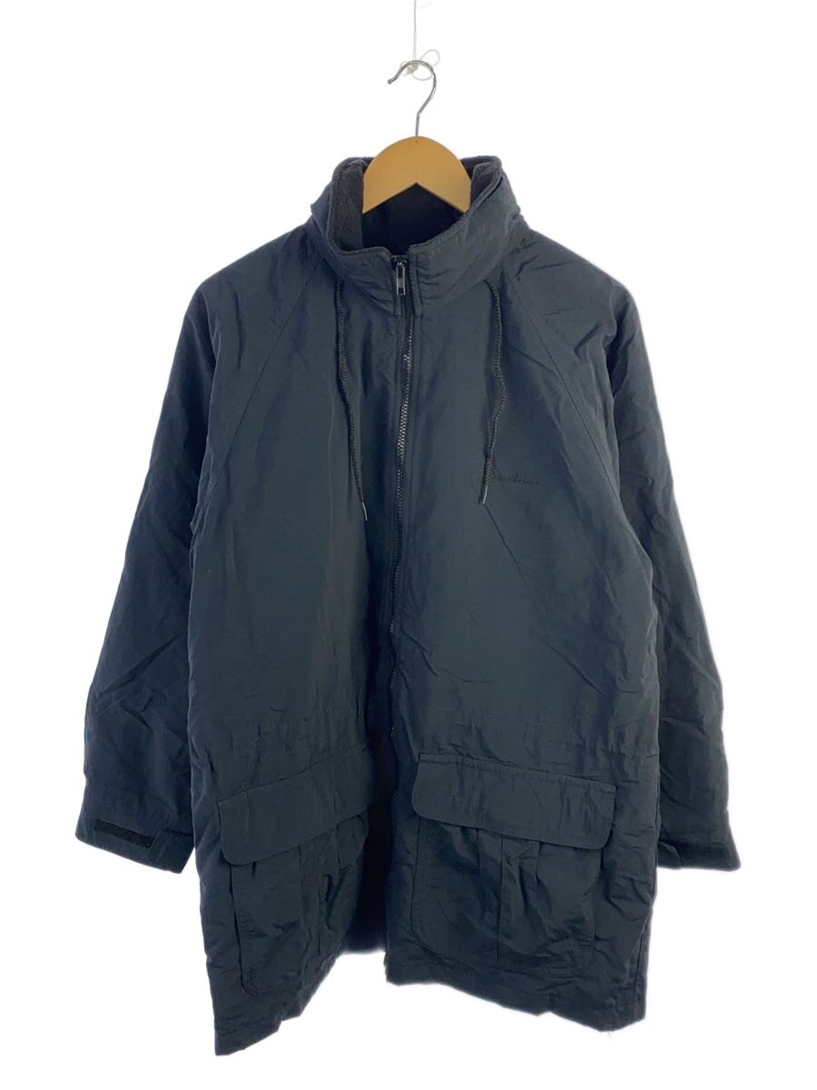 【中古】EDDIE BAUER◆ジャケット/M/ナイロン/BLK/無地/F269【メンズウェア】