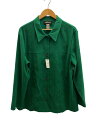 【中古】SAG HARBOR◆90s/スウェードシャツ/GRN【メンズウェア】(4)