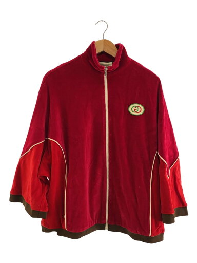 【中古】GUCCI◆ジャケット/コットン/RED/572305【メンズウェア】 【中古】GUCCI◆ジャケット/コットン/RED/572305【メンズウェア】