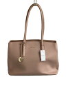 【中古】FURLA◆トートバッグ/レザー/BEG/無地【バッグ】