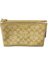 【中古】COACH◆クラッチバッグ/ポリエステル/CRM/モノグラム/B2022【バッグ】