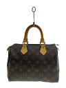 【中古】LOUIS VUITTON◆1)スピーディ25_モノグラム・キャンバス_BRW/PVC/BRW【バッグ】
