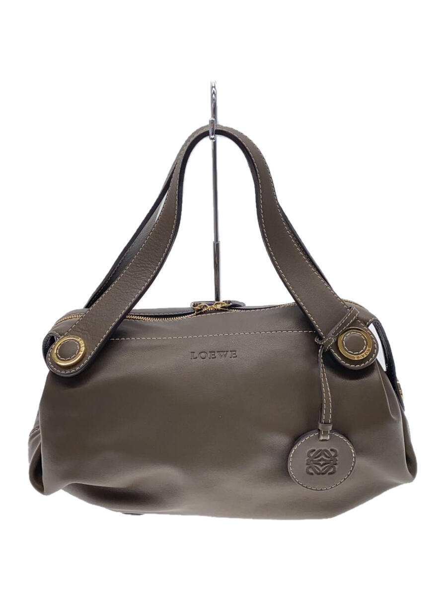 【中古】LOEWE◆ハンドバッグ/レザー/BRW【バッグ】