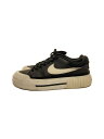 【中古】NIKE◆COURT LEGACY LIFT_コート レガシー リフト/23.5cm/BLK/レザー【シューズ】