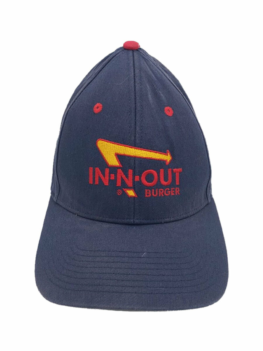 【中古】IN-N-OUT BURGER/キャップ/L/コットン/NVY/メンズ【服飾雑貨他】