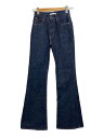 【中古】MOUSSY◆ボトム/25/コットン/NVY/無地/010HAA12-2401-2【レディースウェア】