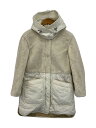 【中古】Woolrich◆ALBA PARKA/コート/XS/ナイロン/アイボリー/無地/WWOU0740【レディースウェア】