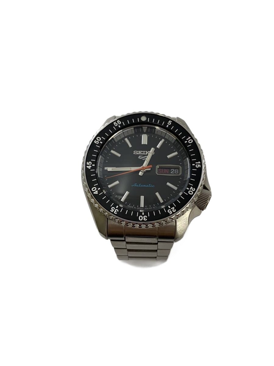 【中古】SEIKO◆箱有/コマ付/5 sports/腕時計/アナログ/ステンレス/BLK/SLV/SBSA289【服飾雑貨他】