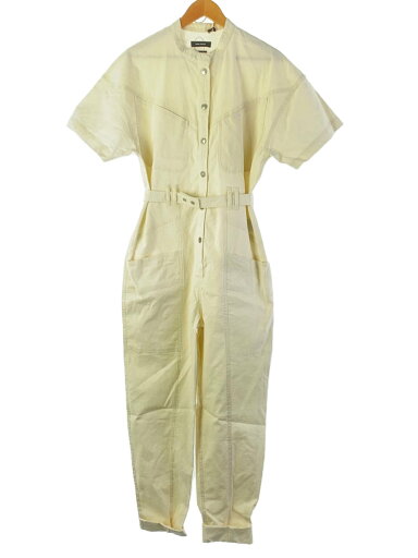 【中古】ISABEL MARANT◆オールインワン/34/リネン/ホワイト【レディースウェア】 【中古】ISABEL MARANT◆オールインワン/34/リネン/ホワイト【レディースウェア】