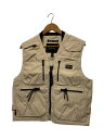 【中古】RLX RALPHLAUREN◆ナイロンベスト/S/ナイロン/WHT/無地/右脇後ろに汚れ有り【メンズウェア】