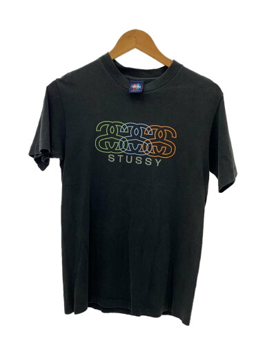 【中古】STUSSY◆Tシャツ/S/コットン/90s/紺タグ/シャネルロゴ【メンズウェア】 【中古】STUSSY◆Tシャツ/S/コットン/90s/紺タグ/シャネルロゴ【メンズウェア】