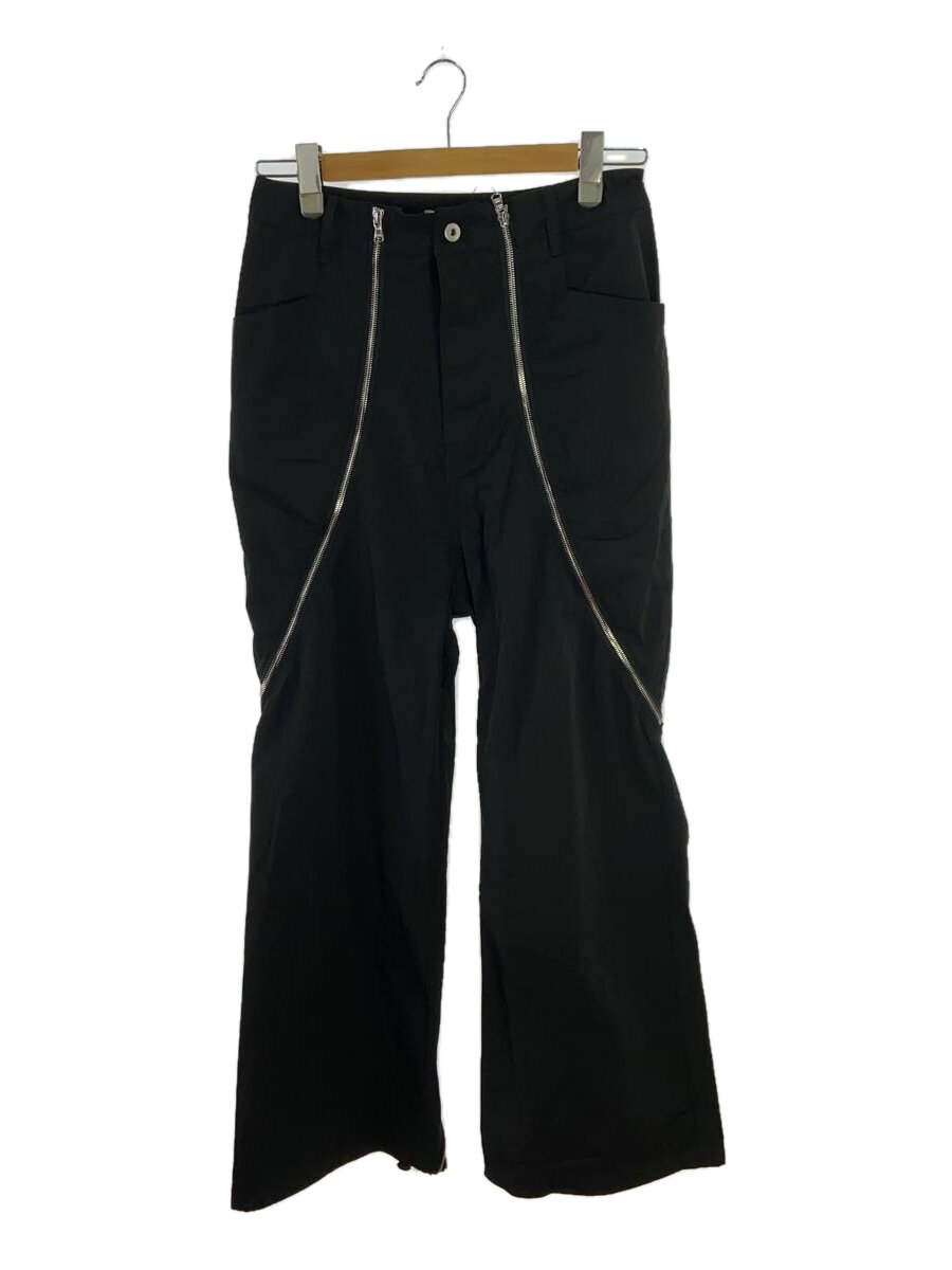 【中古】FFFPOSTALSERVICE◆ボトム/30/ポリエステル/BLK/無地/Zip trouser//【メンズウェア】