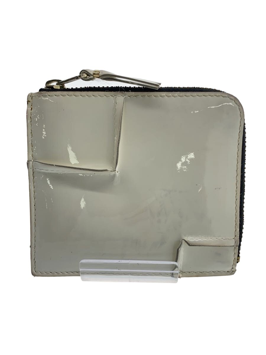 Wallet COMME des GARCONS◆財布/エナメル/WHT/メンズ/8Z-R121