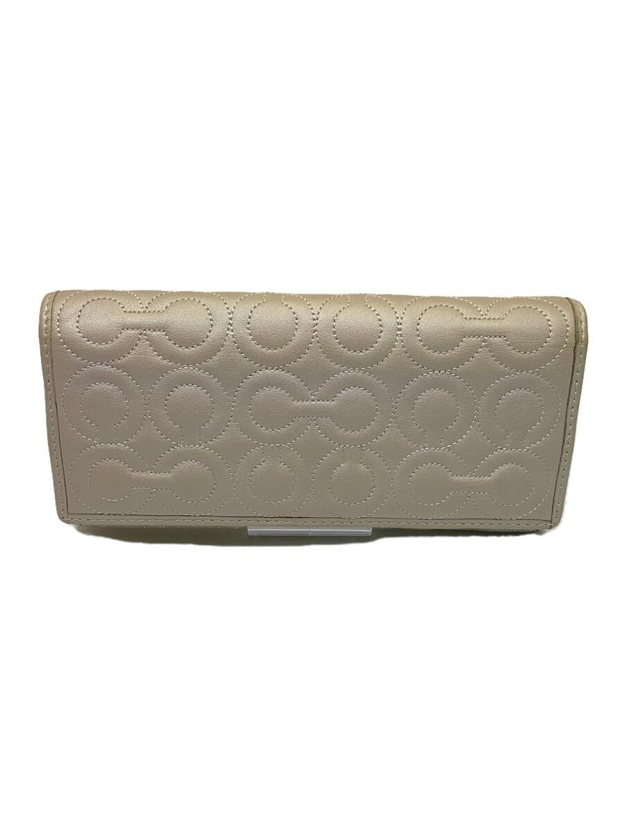 【中古】COACH◆長財布/--/GRY/レディース【服飾雑貨他】