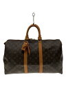 【中古】LOUIS VUITTON◆キーポル45_モノグラム・キャンバス_BRW/PVC/BRW【バッグ】