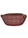 【中古】COACH◆ウエストバッグ/レザー/BRD/総柄/CG994【バッグ】