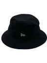 【中古】NEW ERA◆バケットハット/L/コットン/BLK/メンズ/205791【服飾雑貨他】