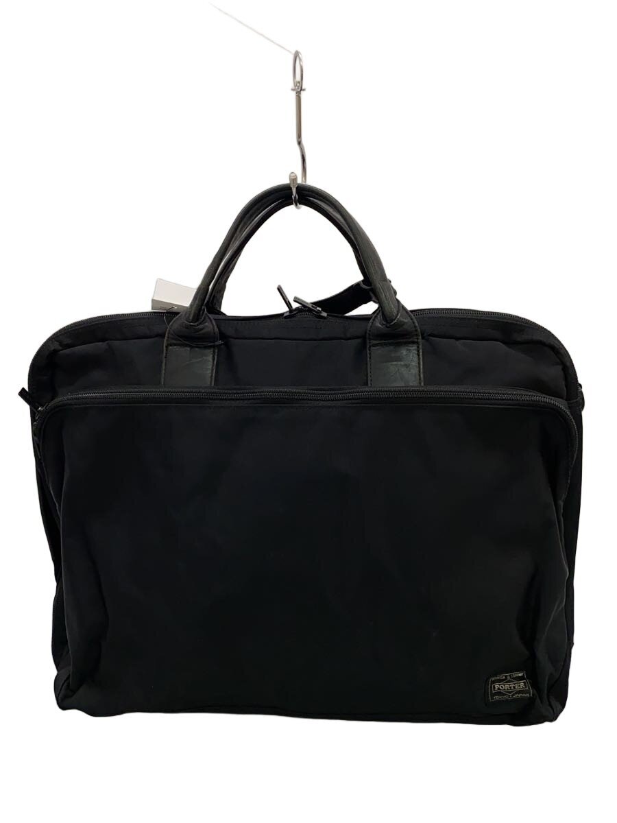【中古】PORTER◆TIME/タイム/ブリーフケース/ナイロン/ブラック/655-08298【バッグ】