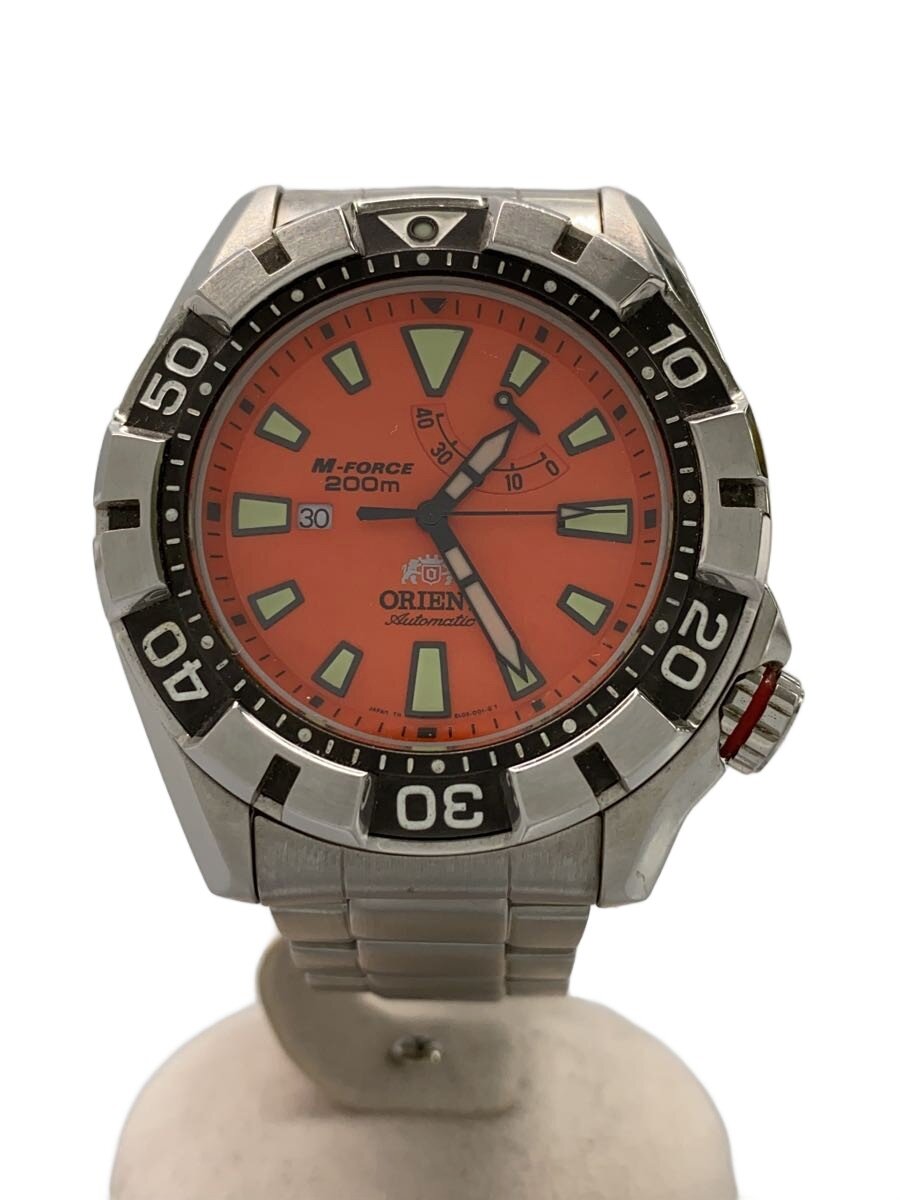 【中古】ORIENT◆腕時計/アナログ/ステンレス/ORN/SLV/EL03-D0-B【服飾雑貨他】