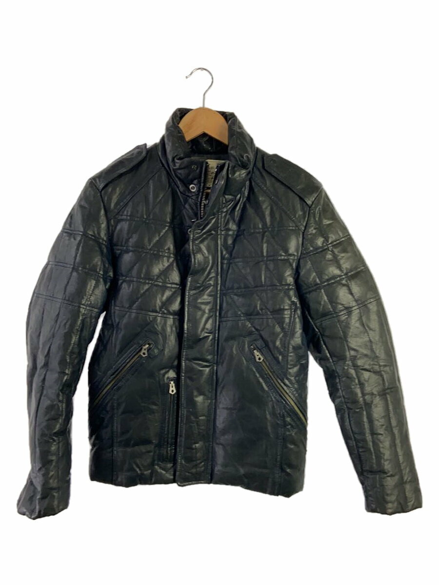 【中古】AVIREX◆レザージャケット・ブルゾン/M/レザー/BLK/6121015【メンズウェア】