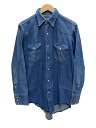 【中古】WRANGLER◆シャツ/--/コットン/IDG/インディゴ/無地【メンズウェア】(4)