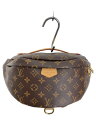 【中古】LOUIS VUITTON◆バムバッグ_モノグラム・キャンバス_BRW/PVC/BRW/モノグラム【バッグ】