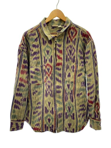 【中古】CHICO’S DESIGN◆ジャケット/--/コットン/KHK/総柄【メンズウェア】 【中古】CHICO’S DESIGN◆ジャケット/--/コットン/KHK/総柄【メンズウェア】